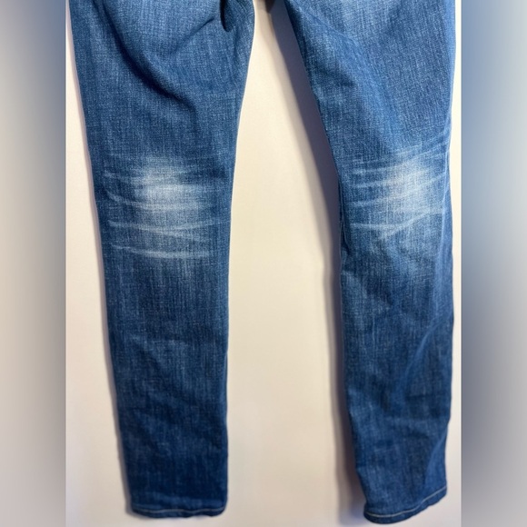 Cabi Slim Boyfriend Jeans Low Rise Straight Patchwork Size 2 - Picture 4 of 9